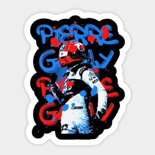 Pierre Gasly Neon Sticker